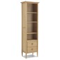 Skioa Oak Slim Bookcase With Drawer