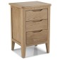 Harkus Oak 3 Drawer Bedside