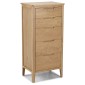 Harkus Oak 5 Drawer Tall Chest