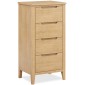 Harkus Oak 4 Drawer Tall Chest