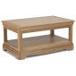 Loraine Natural Oak Living & Dining Coffee Table With Shelve