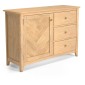 Parquet Oak Sideboard With Drawers