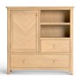 Parquet Oak Large Drinks Cabinet