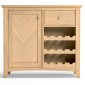 Parquet Oak Wine Rack With Drawer