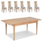 Enfield Oak 120/160cm Extended Dining Table and 6 Chairs