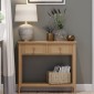 Elegans Natural Oak Console Table