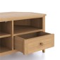 Elegans Natural Oak Corner TV Unit