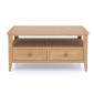 Elegans Natural Oak 2 drawer Coffee Table