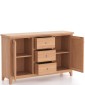 Harlyn Natural Oak 2 Door 3 Drawer Sideboard