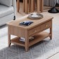 Harlyn Natural Oak Coffee Table 2 Drawers