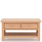 Harlyn Natural Oak Coffee Table 2 Drawers