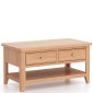 Harlyn Natural Oak Coffee Table 2 Drawers