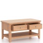 Harlyn Natural Oak Coffee Table 2 Drawers