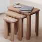 Harlyn Natural Oak Nest of 3 Tables