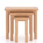 Harlyn Natural Oak Nest of 3 Tables