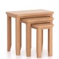 Harlyn Natural Oak Nest of 3 Tables