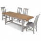 Chaldon Painted Ext Dining Table with 4 Chairs