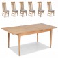 Enfield Oak 90/110cm Extended Dining Table and 6 Chairs