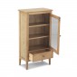 Enfield Oak Glazed Bookcase