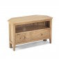 Enfield Oak Corner TV Unit with Drawers