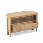 Enfield Oak Corner TV Unit with Drawers
