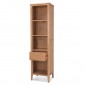 Cadley Oak Slim Bookcase