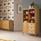 Skioa Oak Display Cabinet