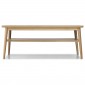 Skioa Oak Large Coffee Table With Shelve