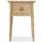 Skioa Oak Lamp Table With Drawer