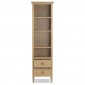 Skioa Oak Slim Bookcase With Drawer