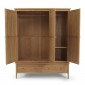 Danbury Oak Triple Wardrobe with Mirror