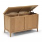 Danbury Oak Blanket Box